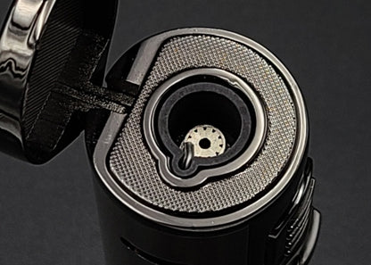 LUXURY CIGAR LIGHTER w/ ( free crystal ashtray )